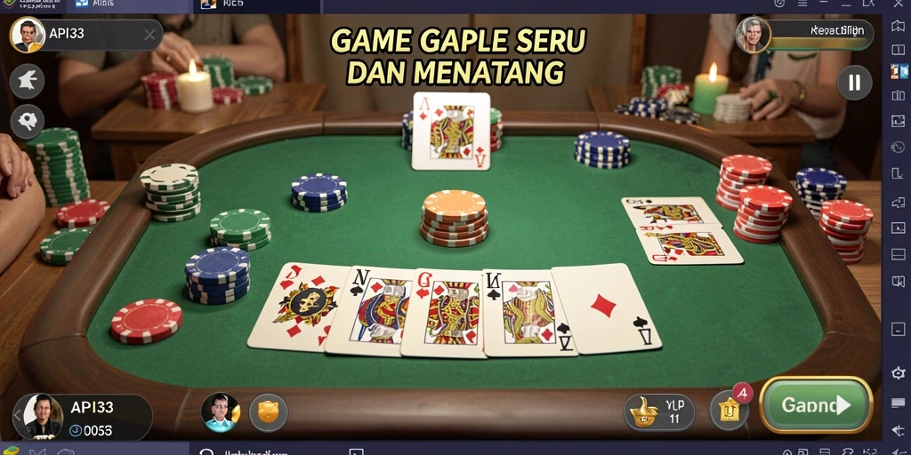 Tampilan gameplay seru dalam API33 dengan grafis menawan.