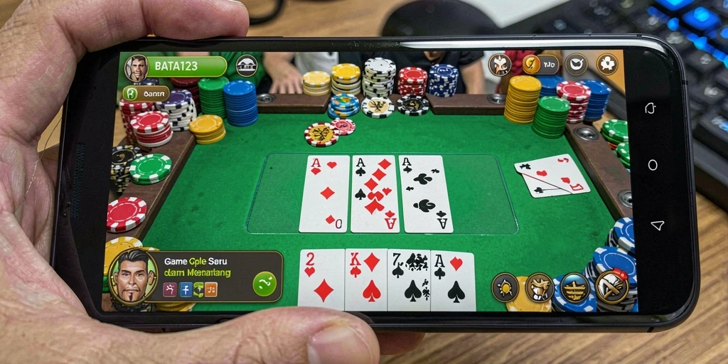 Tampilan gameplay Gaple seru di BATA123 dengan grafik menawan.