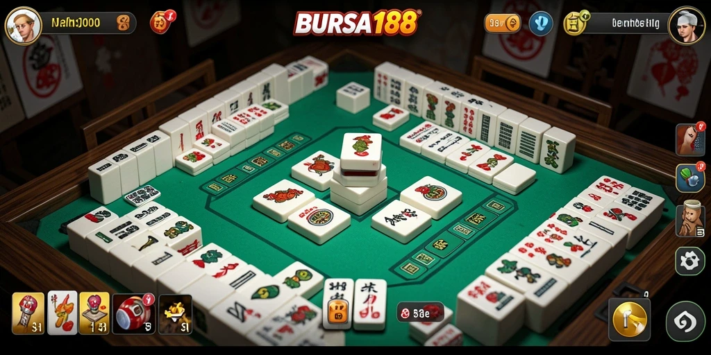 Menampilkan gameplay seru Mahjong di BURSA188.