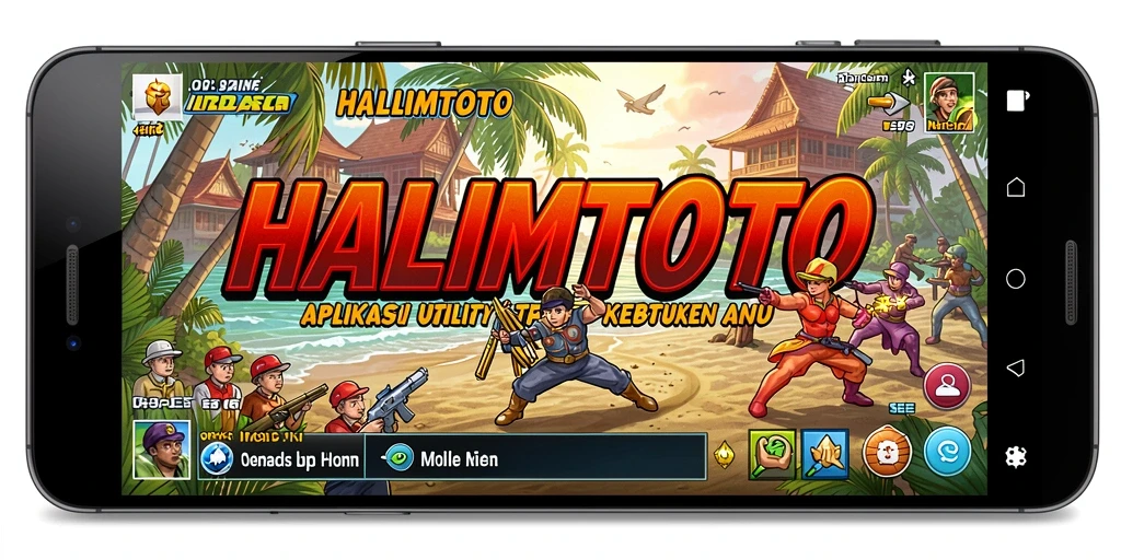 Tampilan antarmuka aplikasi HALIMTOTO yang modern dan intuitif.