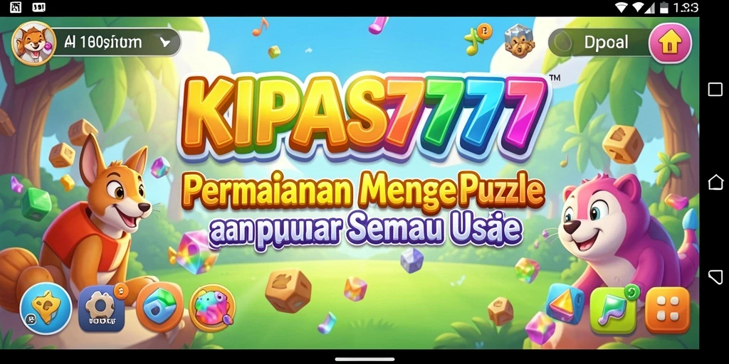 Tampilan gameplay KIPAS777 dengan berbagai puzzle menantang.
