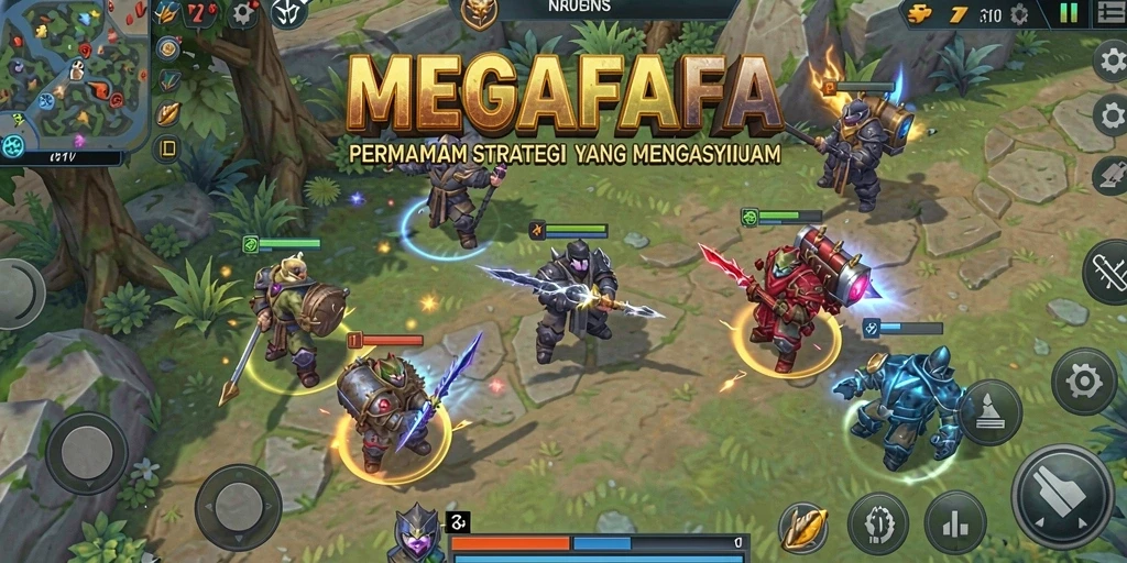 Gambaran menarik dari gameplay menegangkan di MEGAFAFA.
