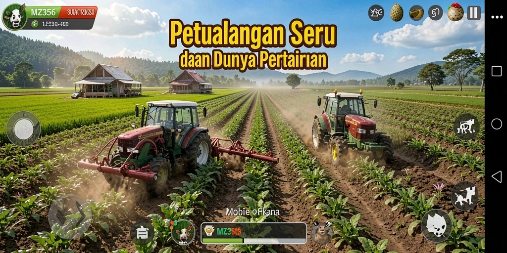 Tampilan gameplay MZ356 yang menyenangkan dan interaktif.