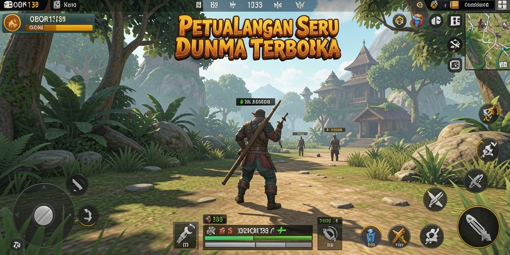 Screenshot utama OBOR138 menampilkan eksplorasi mendalam di dunia Open World.