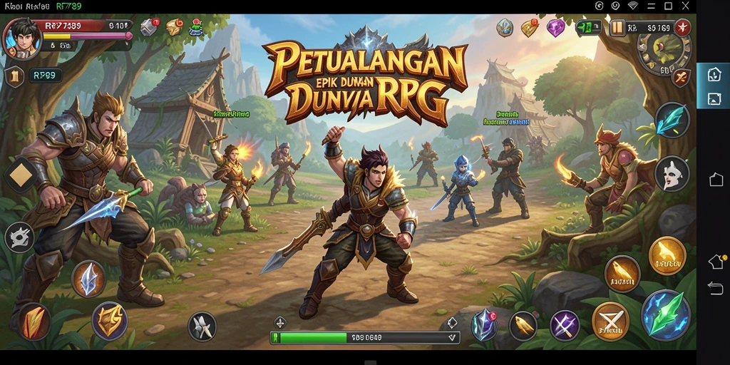 Tampilan gameplay RR789 yang menegangkan dan penuh aksi di dunia RPG.
