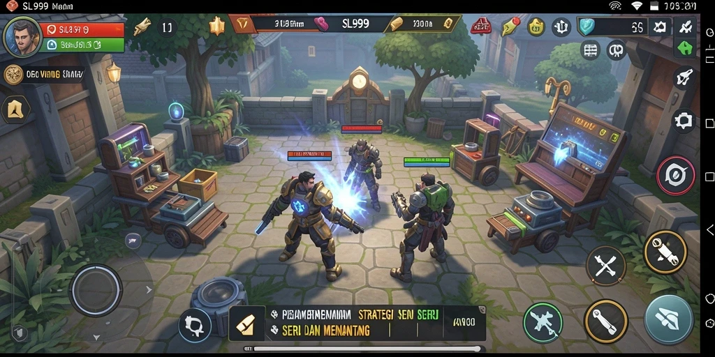 Screenshot gameplay SL999 menampilkan aksi strategis yang seru.