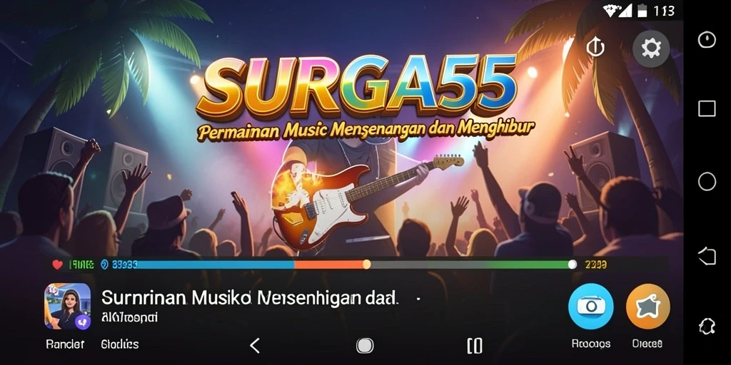 Tampilan gameplay SURGA55 yang menarik dan penuh warna.