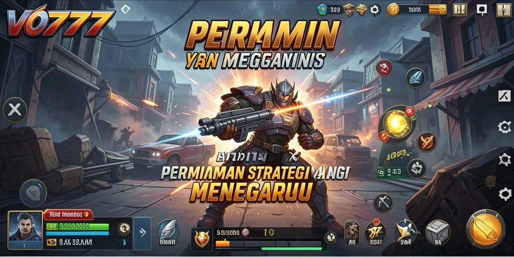 Tangkapan layar dari gameplay VO777 yang menunjukkan aksi pertempuran yang intens.